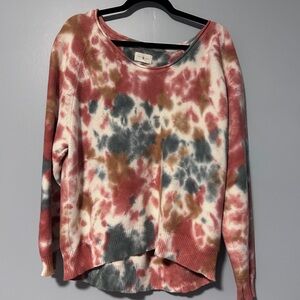 Lou & Grey Multicolor Tie-Dye Sweater
